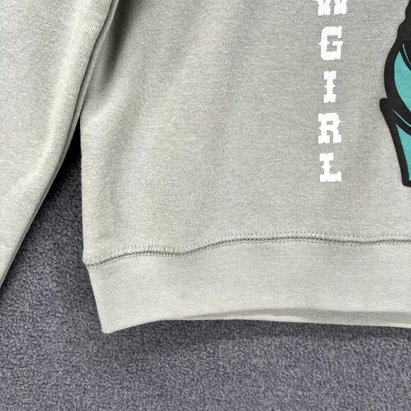 Relaxx Sweatshirt Womens Small Cowgirl Graphic oversized Crop Top Sweater - Picture 5 of 15